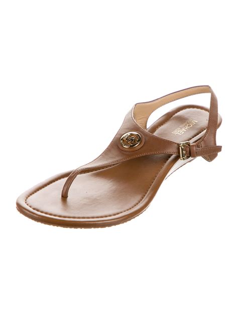 michael kors sandals brown|michael kors sandals size 11.